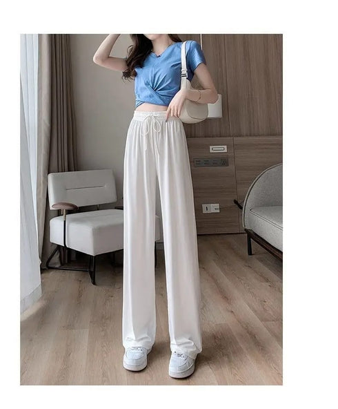 Summer Comfy High Waisted Wide Leg Pants